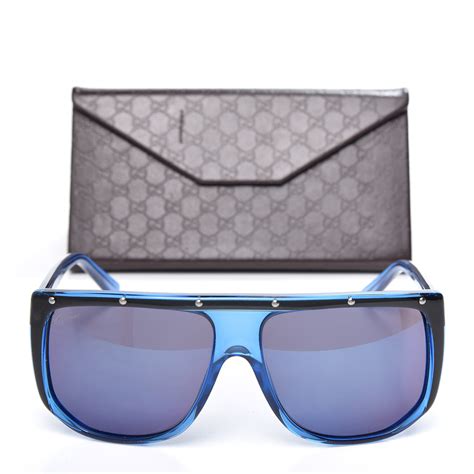 gucci gg 3705 s sunglasses|GUCCI Studded Shield Sunglasses GG 3705/S Grey.